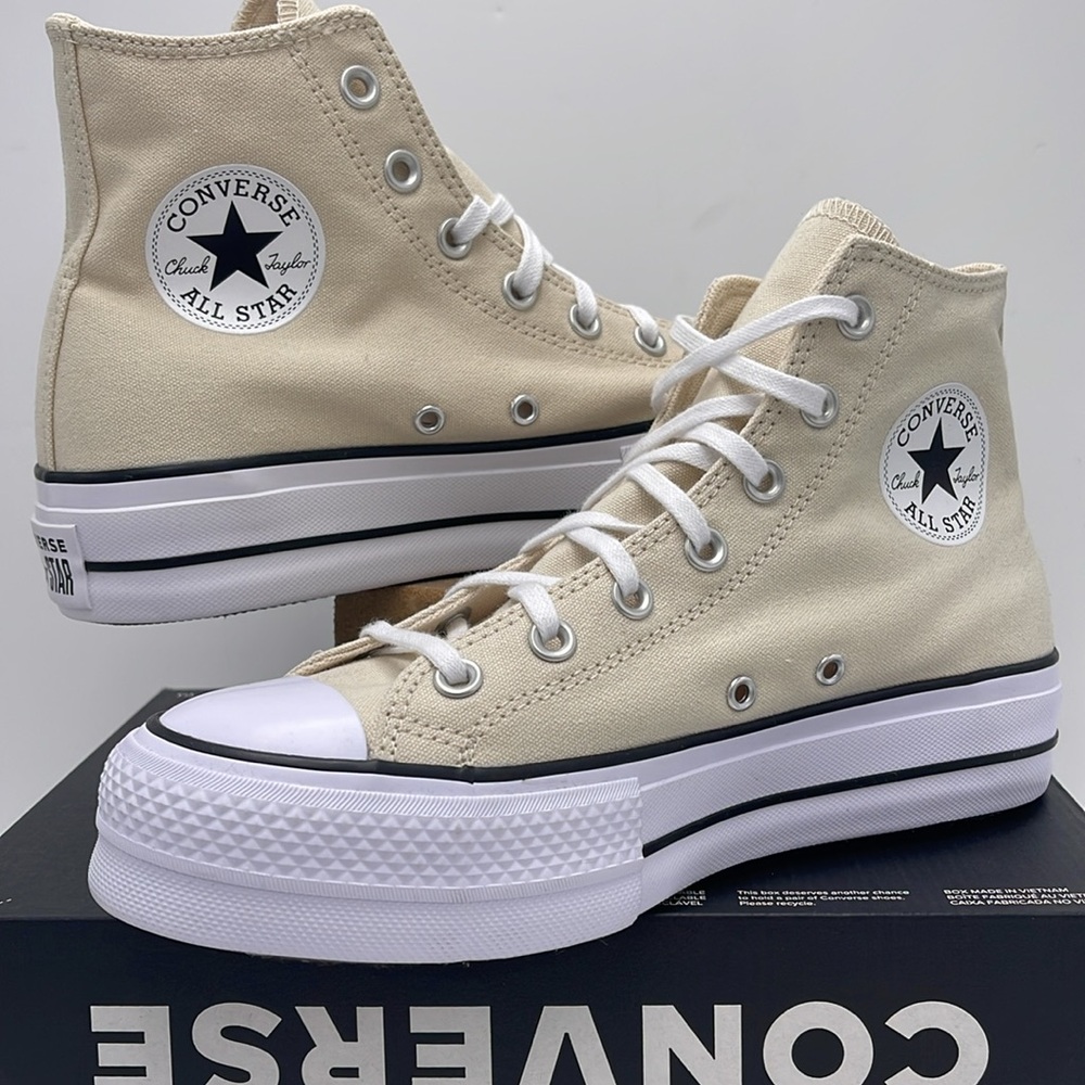 Converse WMNS Cream High-Top Platform Sneakers A08214F
CTAS LIFT HI
NATURAL IVOR - Picture 9 of 16